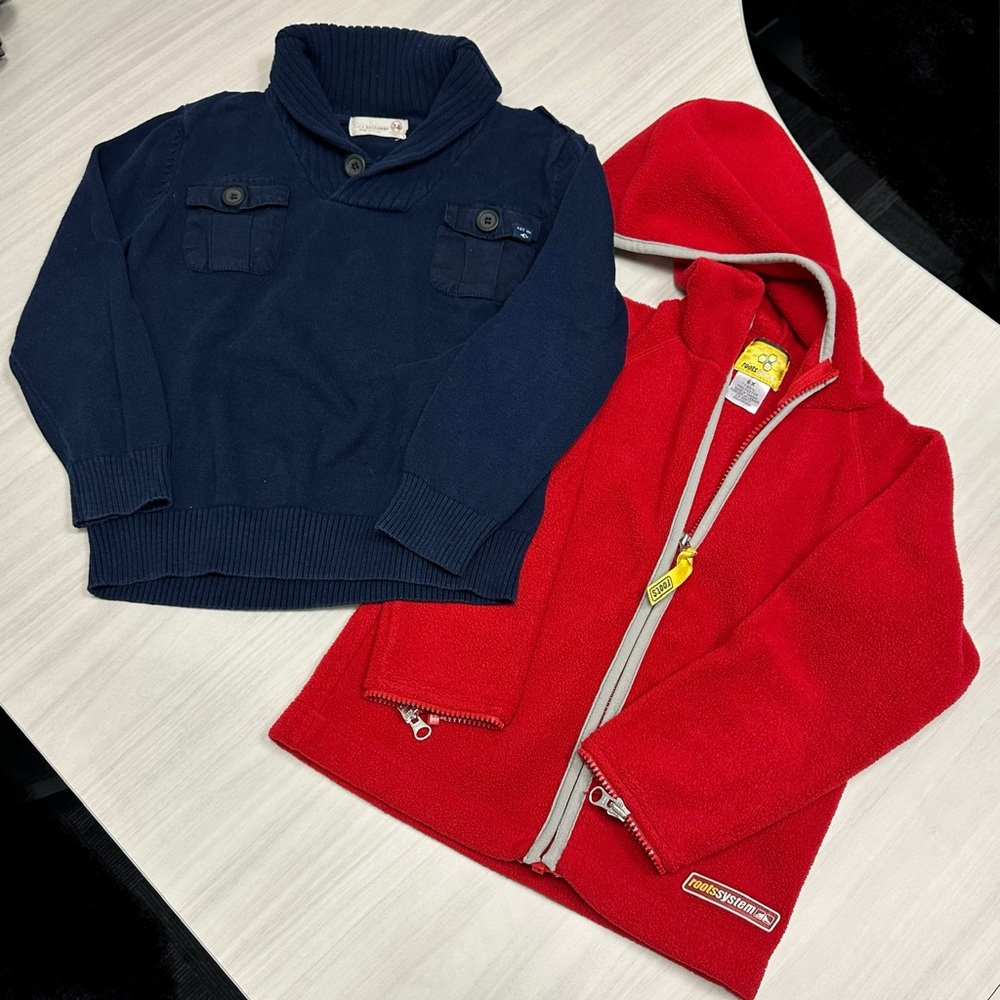 ‼️3 for $30 or purchase sep. - Zara/Roots System Kids' Sweater & Hoodie Jacket